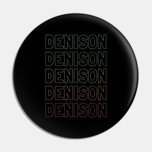 Denison Name Pattern Pin