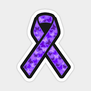 IBD Awareness Ribbon with Butterflies Magnet