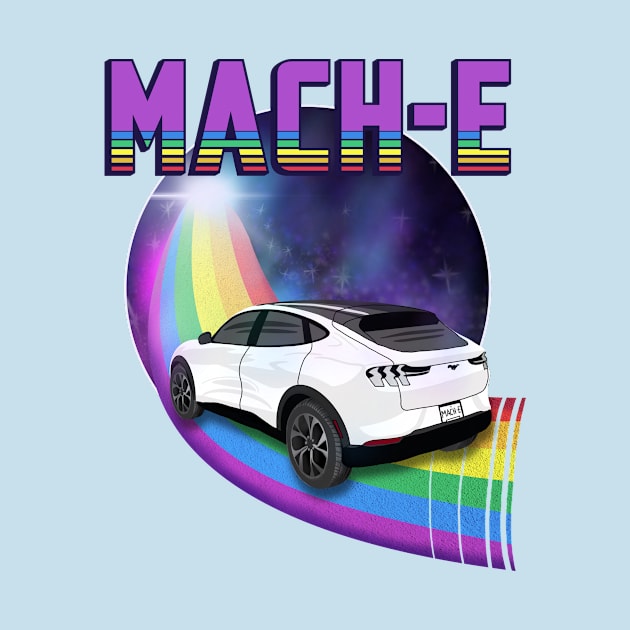 Mach-E Rides the Rainbow Galaxy in Star White by zealology