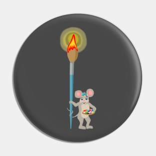 Artsy Painter Mouse Pin