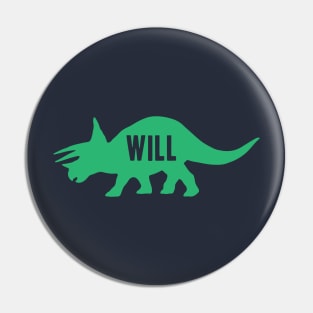 Will Dinosaur - Triceratops Pin