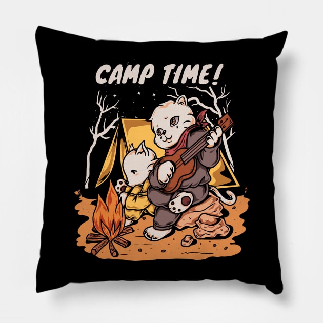 Camp Time Pillow by unygara