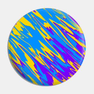 Spray Paint Yellow Blue Purple Pin