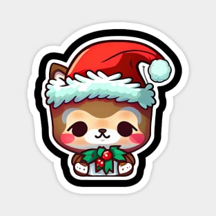 Cute Adorable Chibi Kawaii Christmas Teddy Bear Magnet