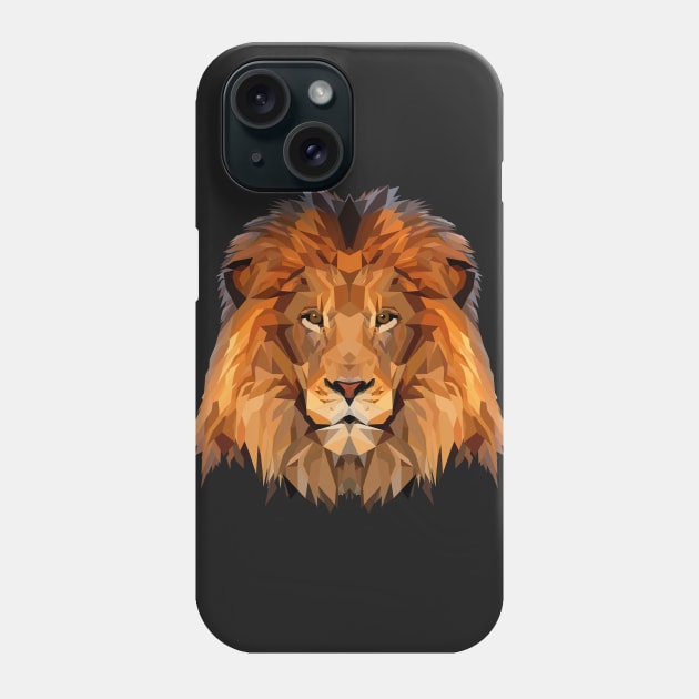 Lion Low Poly Art Phone Case by EthosWear