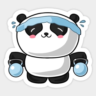 Kawaii Anime Girl Wearing Panda Costume Sticker for Sale by Nightarcade