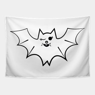 BAT (black contour) Tapestry