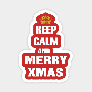 Keep Calm and Merry Xmas Magnet