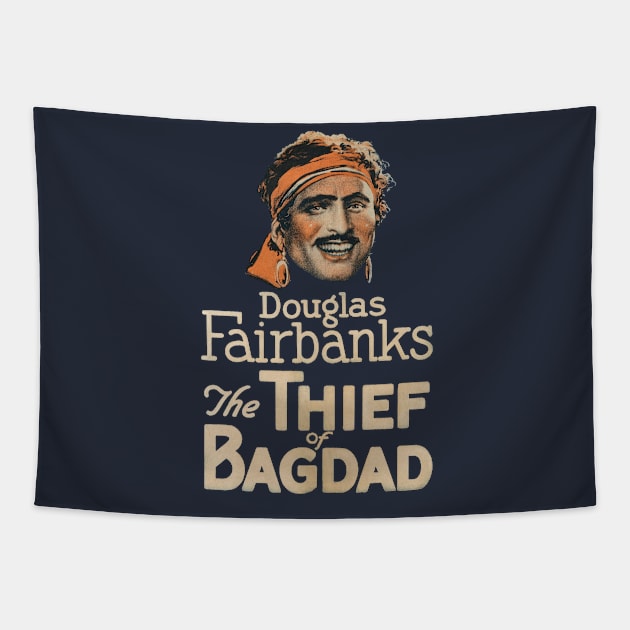 The Thief of Bagdad Movie Poster Tapestry by MovieFunTime