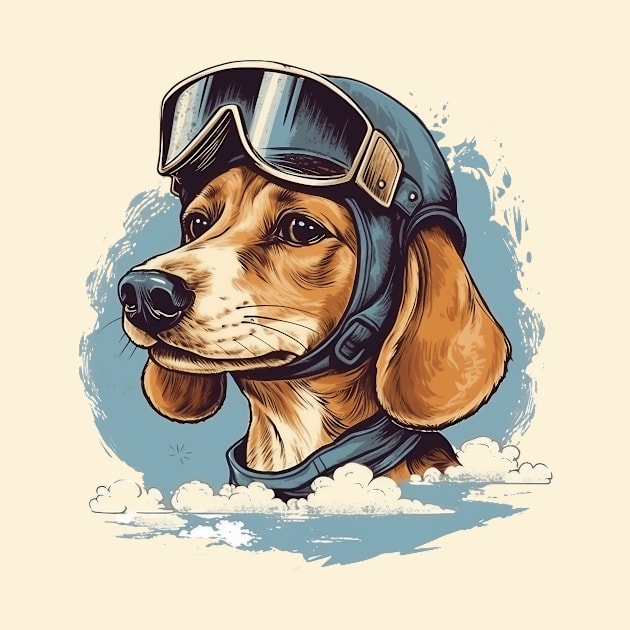 Aviator dog by GreenMary Design