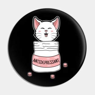 Cute Cat Kitten Antidepressant Apparel to Forensic Detective Pin