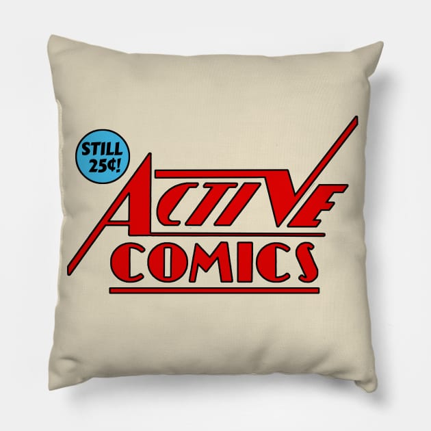 Active Comics Pillow by PopCultureShirts