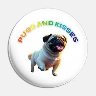 Just Pugs and Kisses 4 Pin