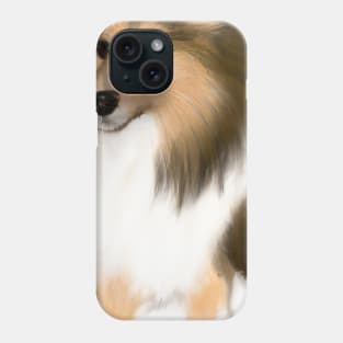 Cute Sheltie Drawing Phone Case