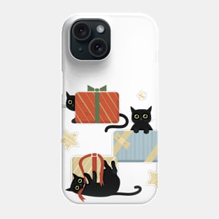 Cats and Christmas gifts Phone Case