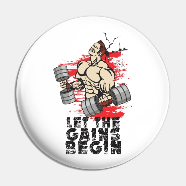 Let the gains begin - Crazy gains - Nothing beats the feeling of power that weightlifting, powerlifting and strength training it gives us! A beautiful vintage design representing body positivity! Pin by Crazy Collective