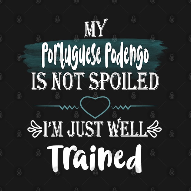 My Portuguese Podengo dog is not spoiled I'm just well trained by artsytee