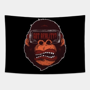 Gorilla with VR headset Tapestry