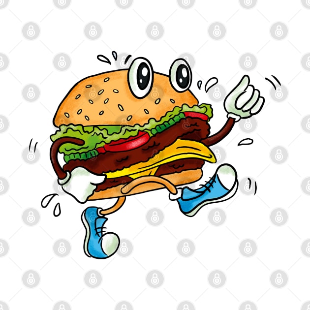 Running Hamburger by Mako Design 