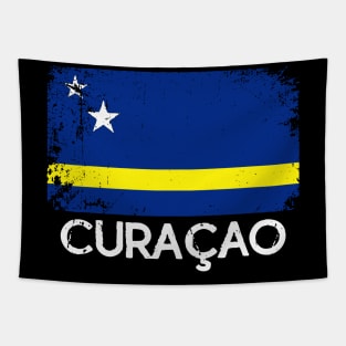 Curacao Flag Vintage Tapestry