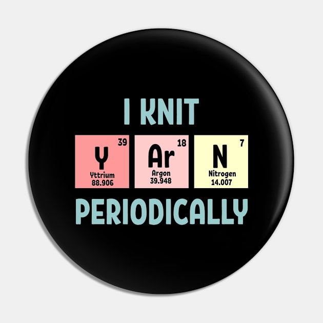 Knitting Knit Periodically Stricker Pin by EQDesigns