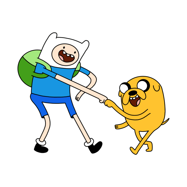 Finn and Jake fist bump Adventure Time by maxtrology