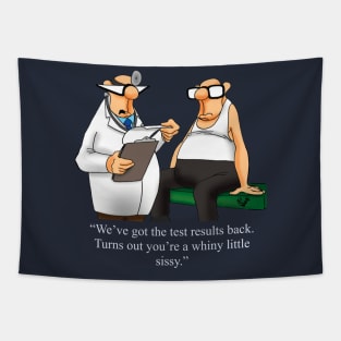 Funny Spectickles Medical Health Cartoon Humor Tapestry