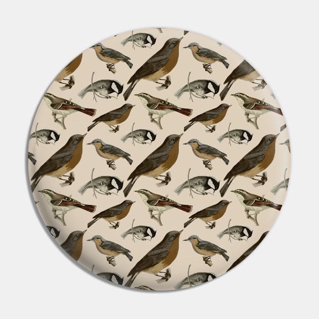 Bird pattern Pin by freepizza