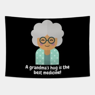 A grandma's hug is the best medicine! Tapestry