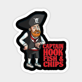 CAPT HOOK FISH AND CHIPS Magnet