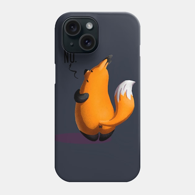 Offended fox Phone Case by Tezaura