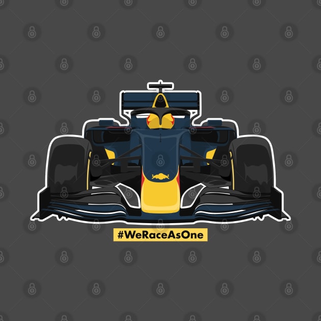 Formula car one f 1 we race as one racing bull by creative.z