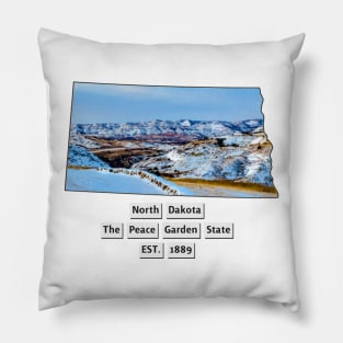 North Dakota USA Pillow