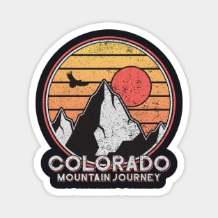 Vintage Colorado Mountain Journey Magnet