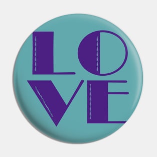 Love with Hearts Pin