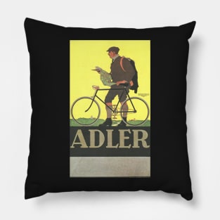 Adler Bicycles - Vintage Bicycle Poster from 1910 Pillow