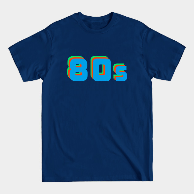 Discover Aesthetic Retro 80s Lettering Geekshirt Text - 80s - T-Shirt