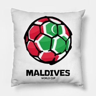 Maldives Football Country Flag Pillow