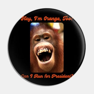 I'm Orange, Too! Can I Run for President? Pin