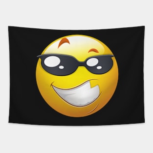 Cool Smiley Face Emoticon Tapestry