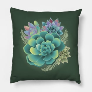 Succulent Art Pillow