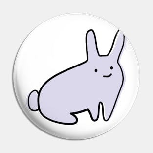 Cute Silly Simple Minimalist Pastel Purple Bunny Rabbit Small Icon Pin