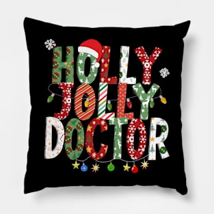 Holly Jolly Doctor Pillow