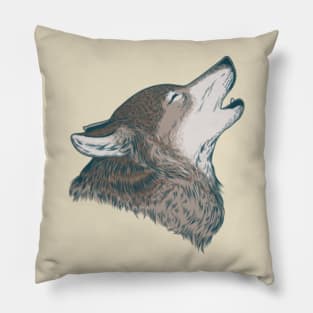 Howling Wolf Pillow
