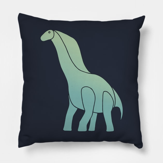 Amargasaurus Sauropod Diplodocid Dinosaur Merchandise, Great Gift For All Ages Pillow by JunkArtPal