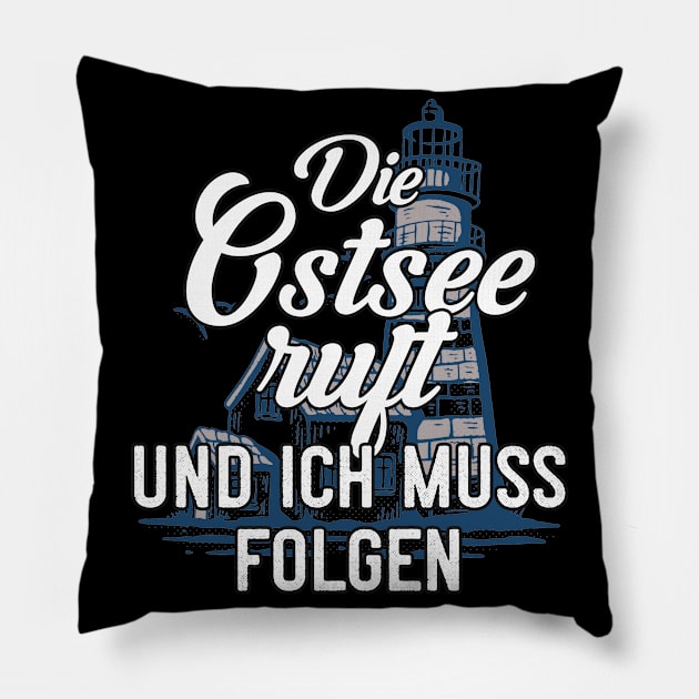 Die Ostsee ruft Pillow by Foxxy Merch