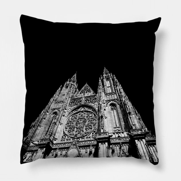 St. Vitus Cathedral Pillow by Kate-P-