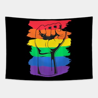 Pride Month LGBT Fist LGBTQ Gay Pride Tapestry