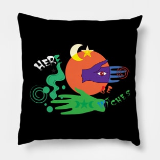 Here be Witches Pillow