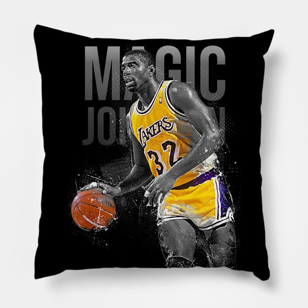 Magic Johnson Pillow by Creativedy Stuff